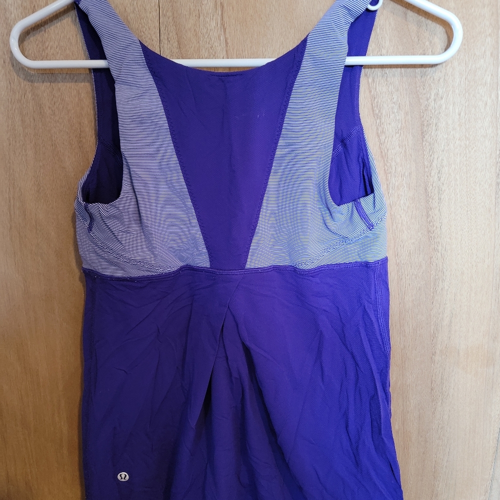 EUC Lululemon Run Ta Ta Topper Cinch Tank Top size 6
